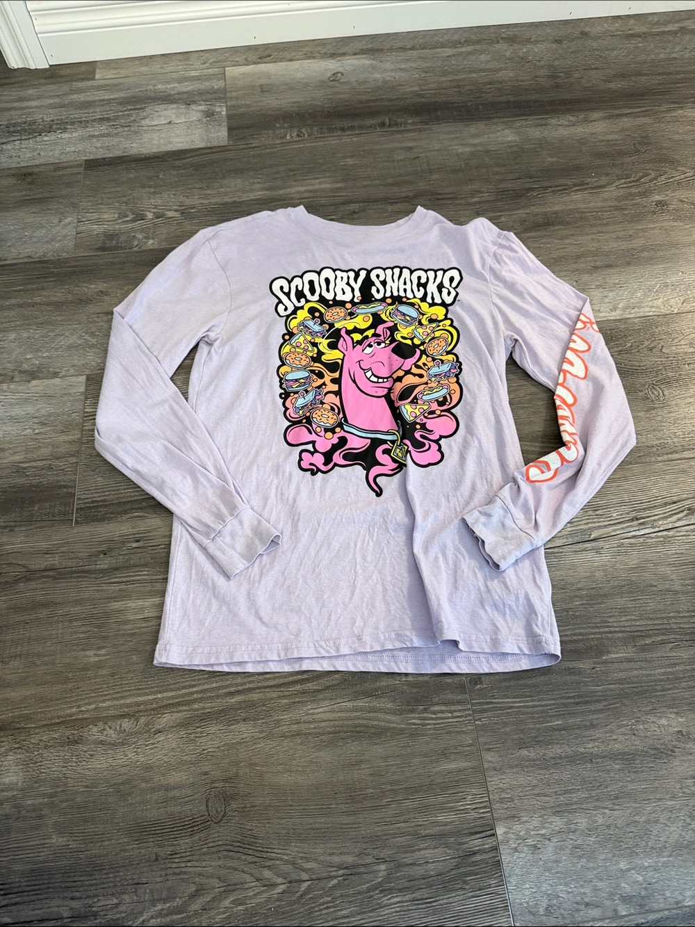Scooby Snacks Lilac Graphic Long Sleeve Tee